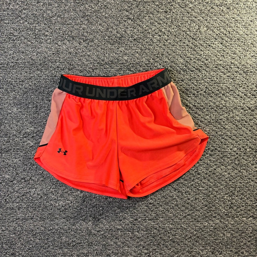 Under Armour Women’s Running Shorts Orange XS HeatGear